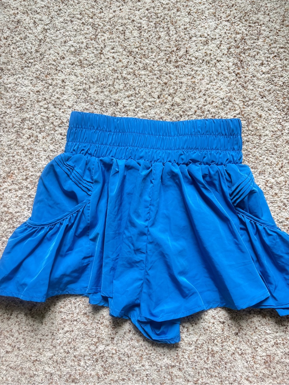 Blue Women's Ruffle Skort Shorts
